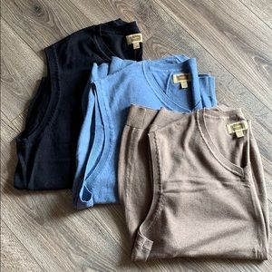 Foundry 3 Mens Sweater Vest 3XL blue tan black